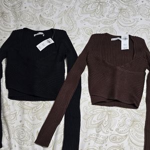 Abercrombie luxe soft slim wrap sweaters